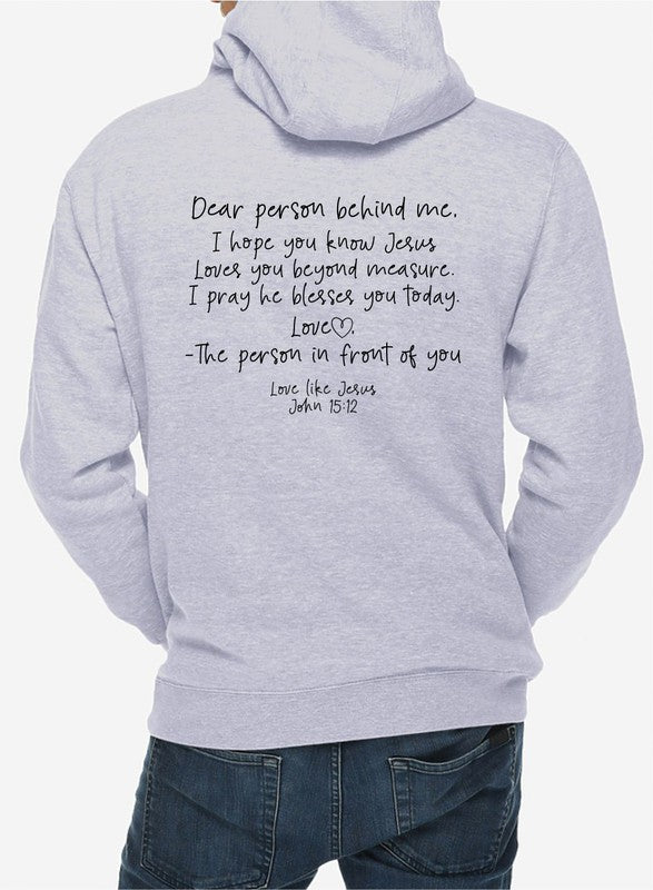 Dear Person Behind Me Hoodie