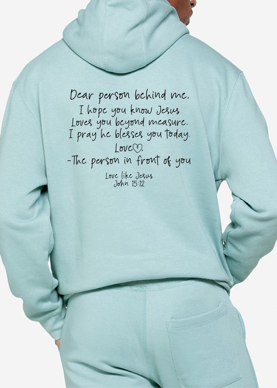 Dear Person Behind Me Hoodie