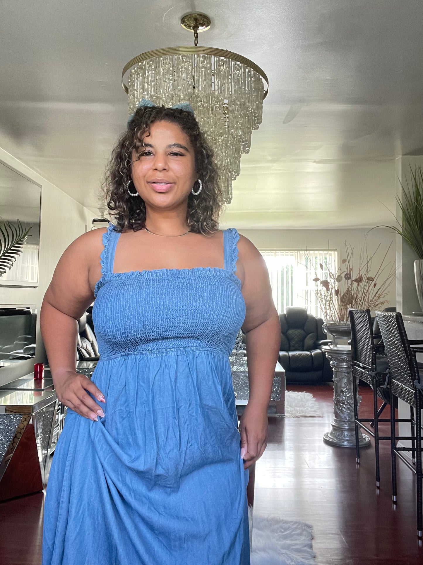 Cloudless Denim Maxi
