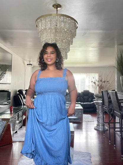 Cloudless Denim Maxi