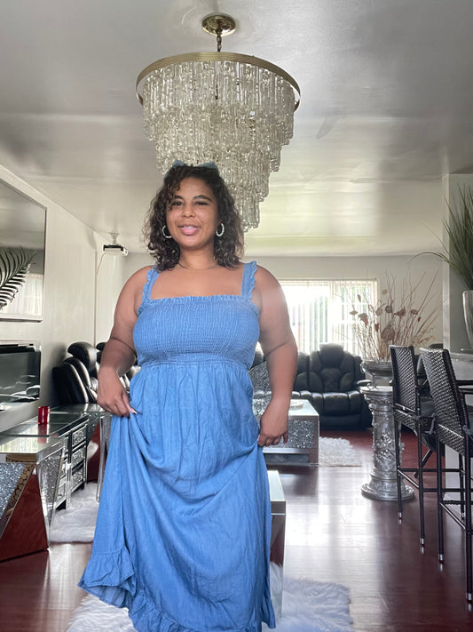 Cloudless Denim Maxi