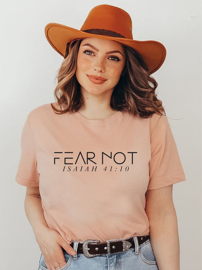 Fear Not Isaiah 41 10 Crewneck Boutique Tee