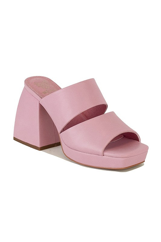 Pink Chunky Sandals Let's See Style