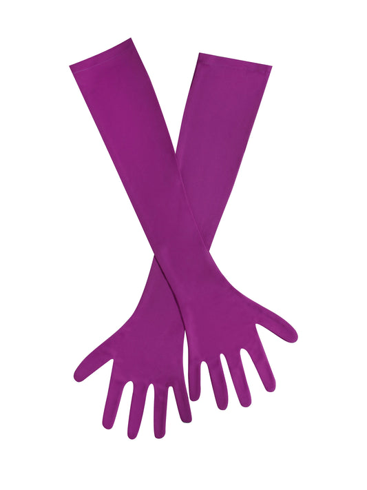 Grape Knit Opera Length Glove