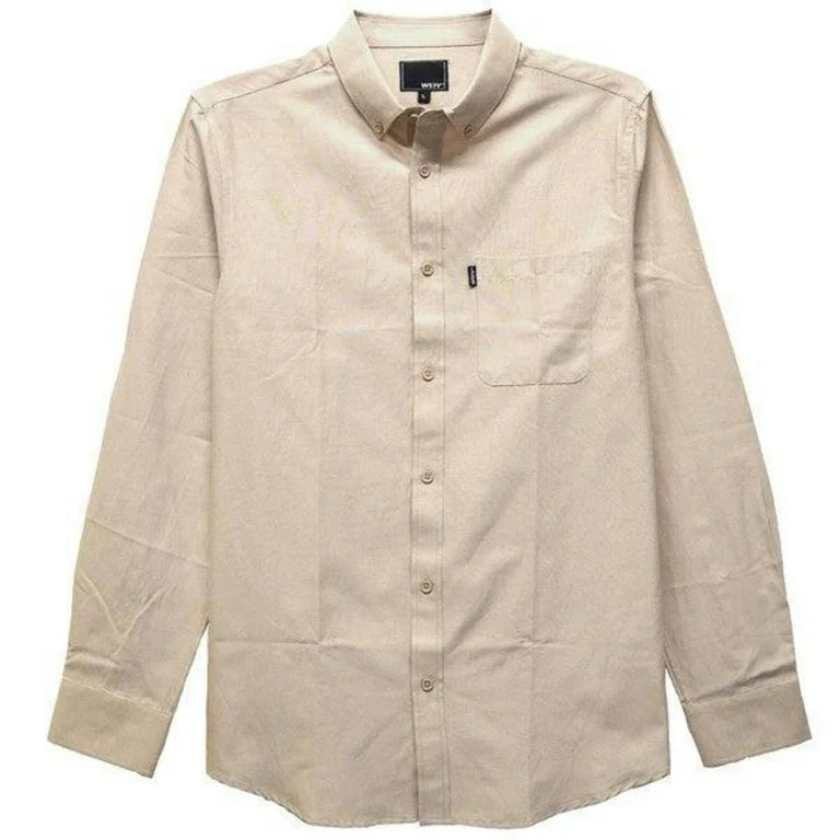 Weiv Collared Long Sleeve Button-Up Casual Shirt