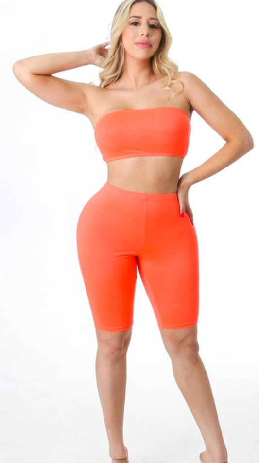 Band top and elastic pant set estilomunecaboutique