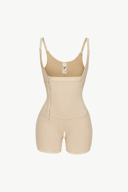 Full Size Side Zipper Under-Bust Shaping Bodysuit Trendsi